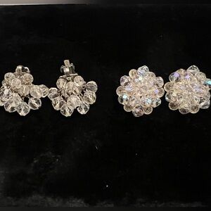 Set of two Vintage Clip on Earrings